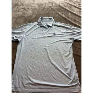 Footjoy Golf‎ Polo Shirt Adult Extra Large Blue White Logo xl